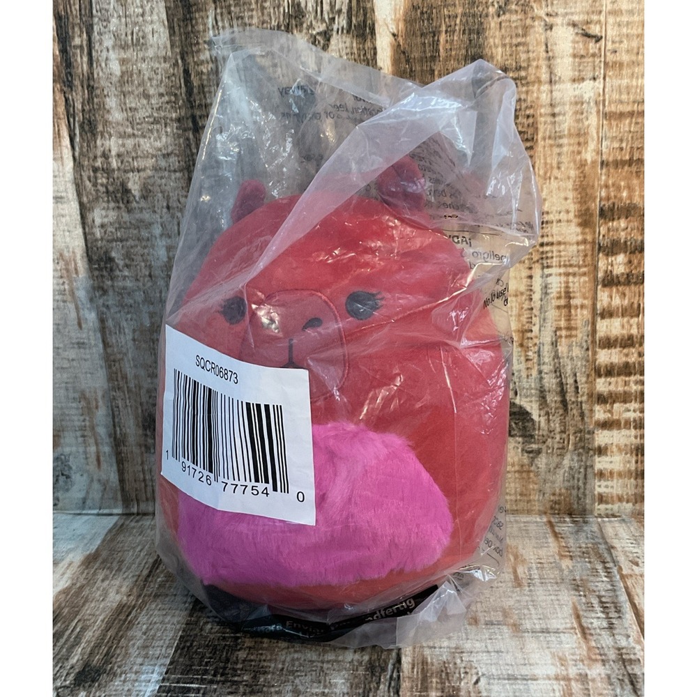 Squishmallows Marcia the Maroon Capybara 8" NWT Fuzzy Tummy Belly